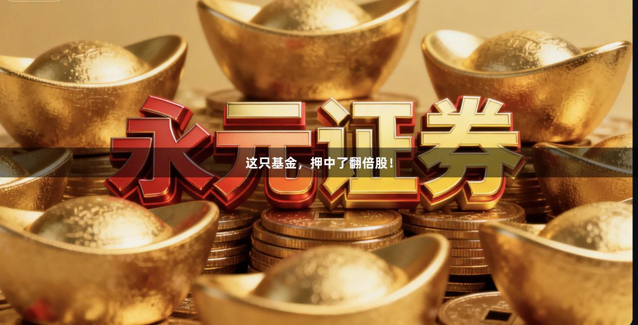 这只基金，押中了翻倍股！