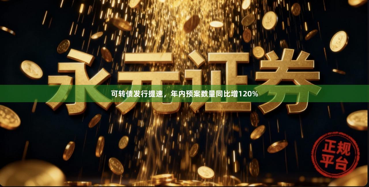 可转债发行提速，年内预案数量同比增120%
