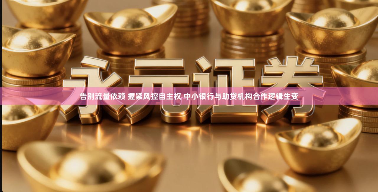 告别流量依赖 握紧风控自主权 中小银行与助贷机构合作逻辑生变