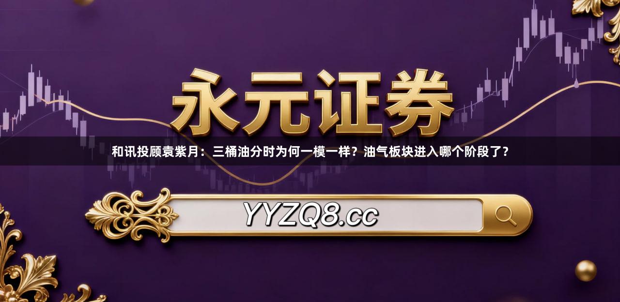 和讯投顾袁紫月：三桶油分时为何一模一样？油气板块进入哪个阶段了？